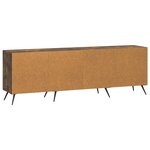 vidaXL Meuble TV Chêne fumé 150 x 31 x 50 cm Bois d'ingénierie