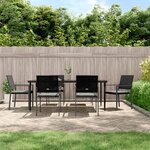 vidaXL Ensemble à manger de jardin 7 Pièces coussins résine tressée acier