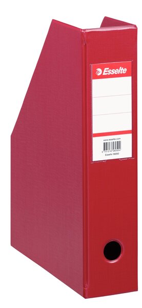 Porte-revues en PVC soudé dos de 7 cm Livré à plat Bordeaux ESSELTE