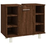 vidaXL Armoire de bain Chêne marron 60x32x53 5 cm Bois d'ingénierie