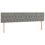 vidaXL Sommier à lattes de lit et matelas gris clair 120x190cm velours