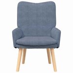 vidaXL Fauteuil relaxant Bleu 63 x 67 x 94 cm tissu
