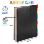 Trieur accordéon 36 positions A4 - Rainbow Class
