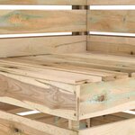 vidaXL Canapé de jardin 2 places Bois de pin imprégné de vert
