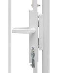 vidaXL Portail de jardin Acier 1 x 1 75 m Blanc