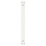 vidaXL Pieds de table à manger 2 pièces Blanc 90 x (72-73 3) cm Acier