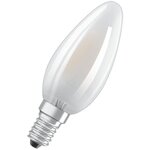 Osram ampoule led flamme verre dépoli variable 4 5w=40 e14 chaud