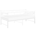 vidaXL Cadre de canapé-lit extensible sans matelas blanc 90x200 cm