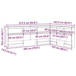 vidaXL Tête de lit de rangement avec étagère chêne artisanal 150 cm