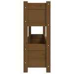 vidaXL Jardinière Marron miel 112x25x66 cm Bois massif de pin