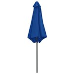 vidaXL Parasol de jardin et mât en aluminium 270x246 cm Bleu azuré