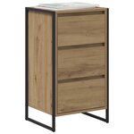 vidaXL Buffet Chêne artisan 42 x 36 x 75.5 cm Bois d'ingénierie