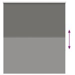 vidaXL Store enrouleur occultant largeur du tissu 131 6 cm polyester