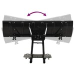 vidaXL Chasse-neige pour VTT 150x38 cm Noir