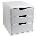 Module De Classement Modulo Office 3 Tiroirs Fermés - Granit - Exacompta