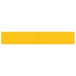 vidaXL Panneaux muraux 12 Pièces Jaune 90x15 cm Velours 1 62 m²