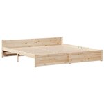 vidaXL Cadre de lit avec tête de lit sans matelas 180x200 cm