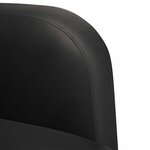 vidaXL Chaise de canapé avec accoudoirs noir 54 cm similicuir