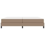 vidaXL Cadre de lit avec matelas Cappuccino 200 x 200 cm tissu