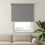 vidaXL Store roulant extérieur protection UV Gris clair Polyester