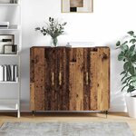 vidaXL Buffet Marron 90 x 34 x 80 cm Bois d'ingénierie