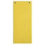 Paquet 100 Fiches Intercalaires Horizontales Unies Perforées Forever - 105x240mm - Jaune - X 12 - Exacompta