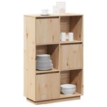 vidaXL Buffet haut 74x35x117 cm Bois massif de pin