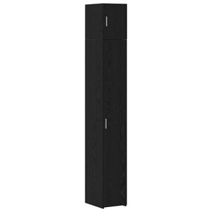 vidaXL Armoire de rangement 2 Pièces Chêne noir 30 x 42 5 x 225 cm