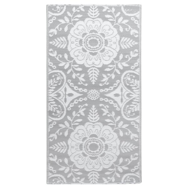 vidaXL Tapis d'extérieur ARAKIL Gris clair 80x150 cm PP