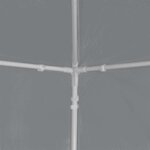 vidaXL Tente de fête 1200 x 300 x 255 cm Gris clair PE et acier