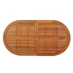 vidaXL Table de jardin 160x85x75 cm Bois d'eucalyptus solide