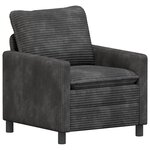 vidaXL Canapé Gris foncé 76 x 81 x 87 5 cm Polyester