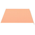 vidaXL Tissu de remplacement pour auvent Jaune et orange 4 5x3 m