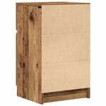 vidaXL Tables de chevet 2 Pièces vieux bois 39x35x65 cm bois d'ingénierie