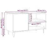 vidaXL Armoire à disques vieux bois 84 5x38x48 cm bois d'ingénierie