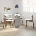 vidaXL Table de bistro Sonoma gris 60x60x75 cm Bois d'ingénierie