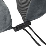 vidaXL Oreiller de Voyage pour le Cou Gris 27 x 26 x 14 cm Velours