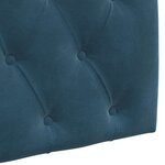 vidaXL Tête de lit suspendue Bleu Velours
