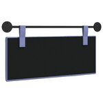 vidaXL Tête de lit suspendue Bleu denim Tissu