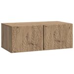 vidaXL Meuble TV mural 98 x 31 cm Chêne artisanal Bois d'ingénierie