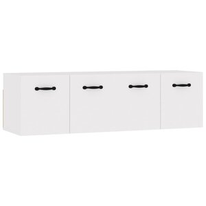 vidaXL Armoires murales 2 Pièces Blanc 80x35x36 5 cm Bois d'ingénierie