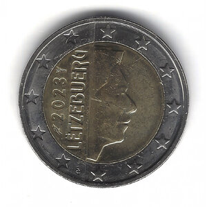 2 euros officielle Luxembourg 2023 - Grand Duc Henri.