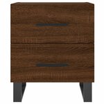vidaXL Tables de chevet 2 Pièces chêne marron 40x35x47 5 cm
