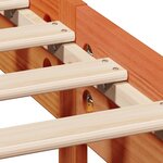 vidaXL Cadre de lit sans matelas cire marron 75x190 cm bois pin massif