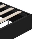 vidaXL Cadre de lit ottoman Noir Lit double classique Simili cuir