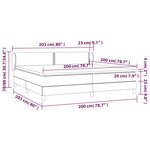 vidaXL Sommier à lattes de lit et matelas Vert foncé 200x200cm Velours