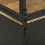vidaXL Haut Armoire Marron 70 x 35 x 180 cm Bois de manguier massif