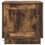 vidaXL Cabinet de chevet avec Chêne fumé 44 x 34 5 x 45 cm