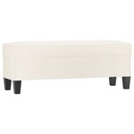 Banc banquette 100 x 35 x 41 cm similicuir crème 02_0010489