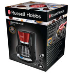 Russell hobbs cafetière colours plus rouge flamme 1100 w 1 25 l